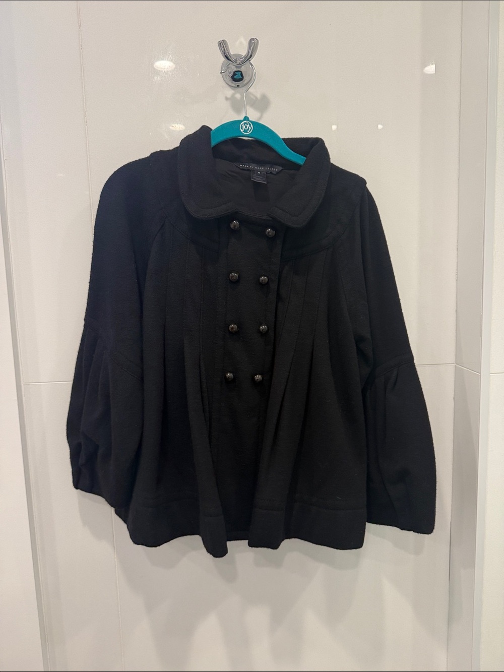 Marc by Marc Jacob’s Black Double-Breasted Women’s Swing Coat
